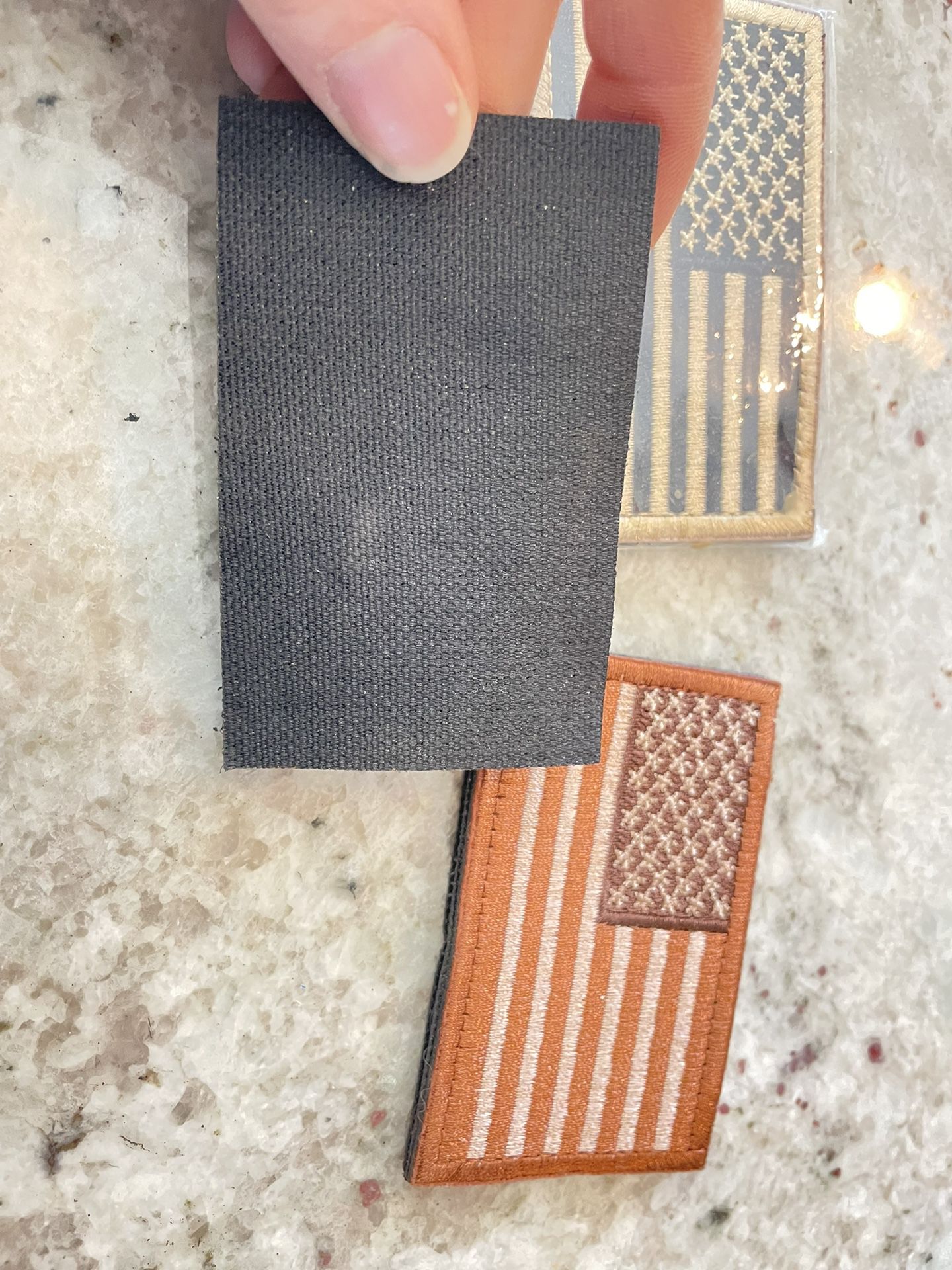 3x2 Inch American Flag Velcro Patches
