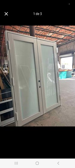 Double French Door with Full Glass Panels