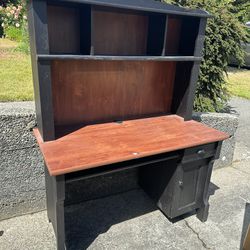 Desk With Cabinet And Chair