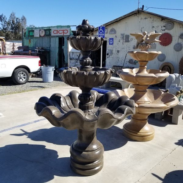 5' CONCRETE CEMENT WATER FOUNTAINS 495 for Sale in Riverside, CA OfferUp