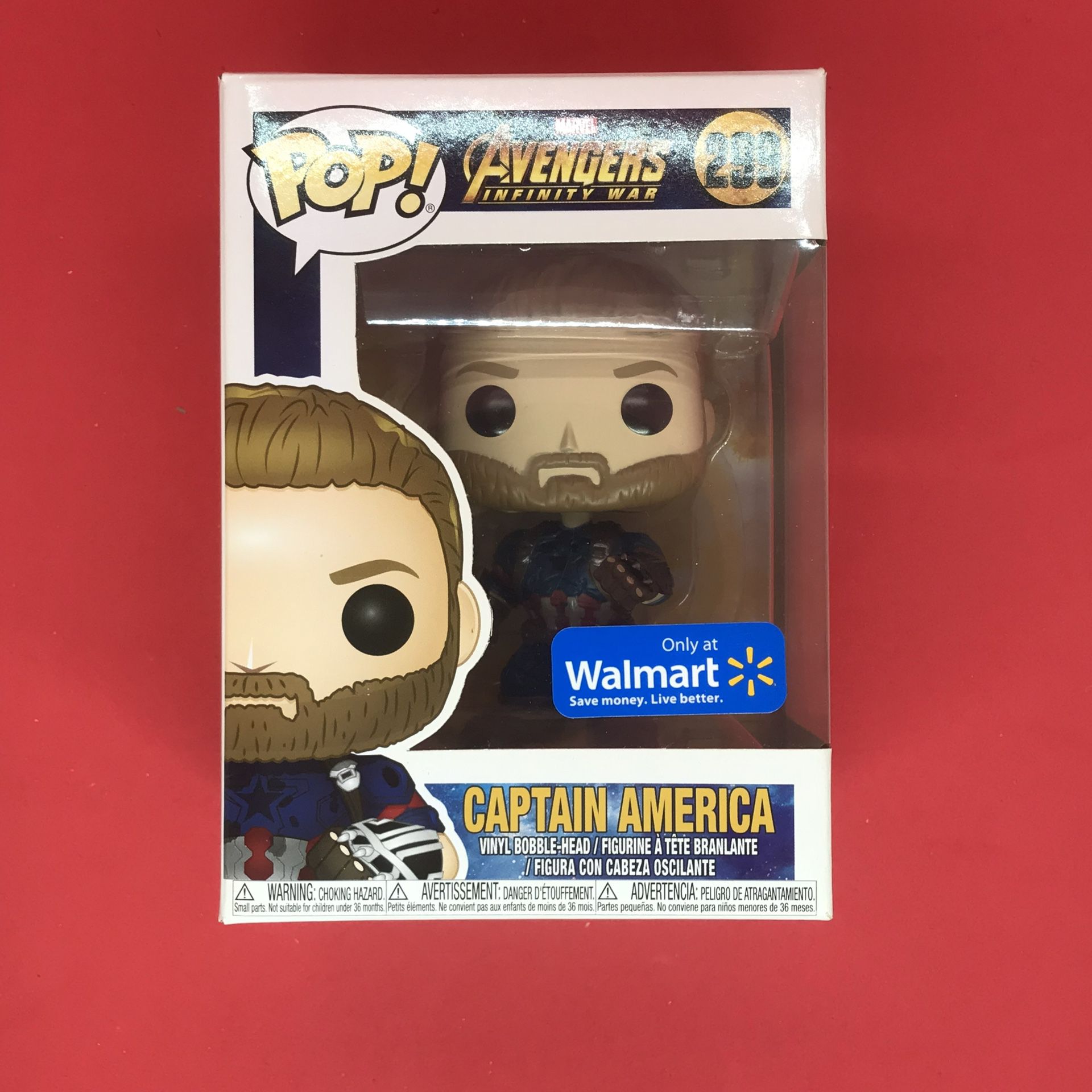Funko! Pop - Captain America 299 Marvel Avengers Infinity War -Walmart Exclusive