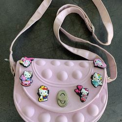 CROC OVER THE SHOULDER PURSE WITH Hello Kitty jibbitz