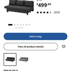 Alvdalen Ikea Sleeper Sofa w/ Storage