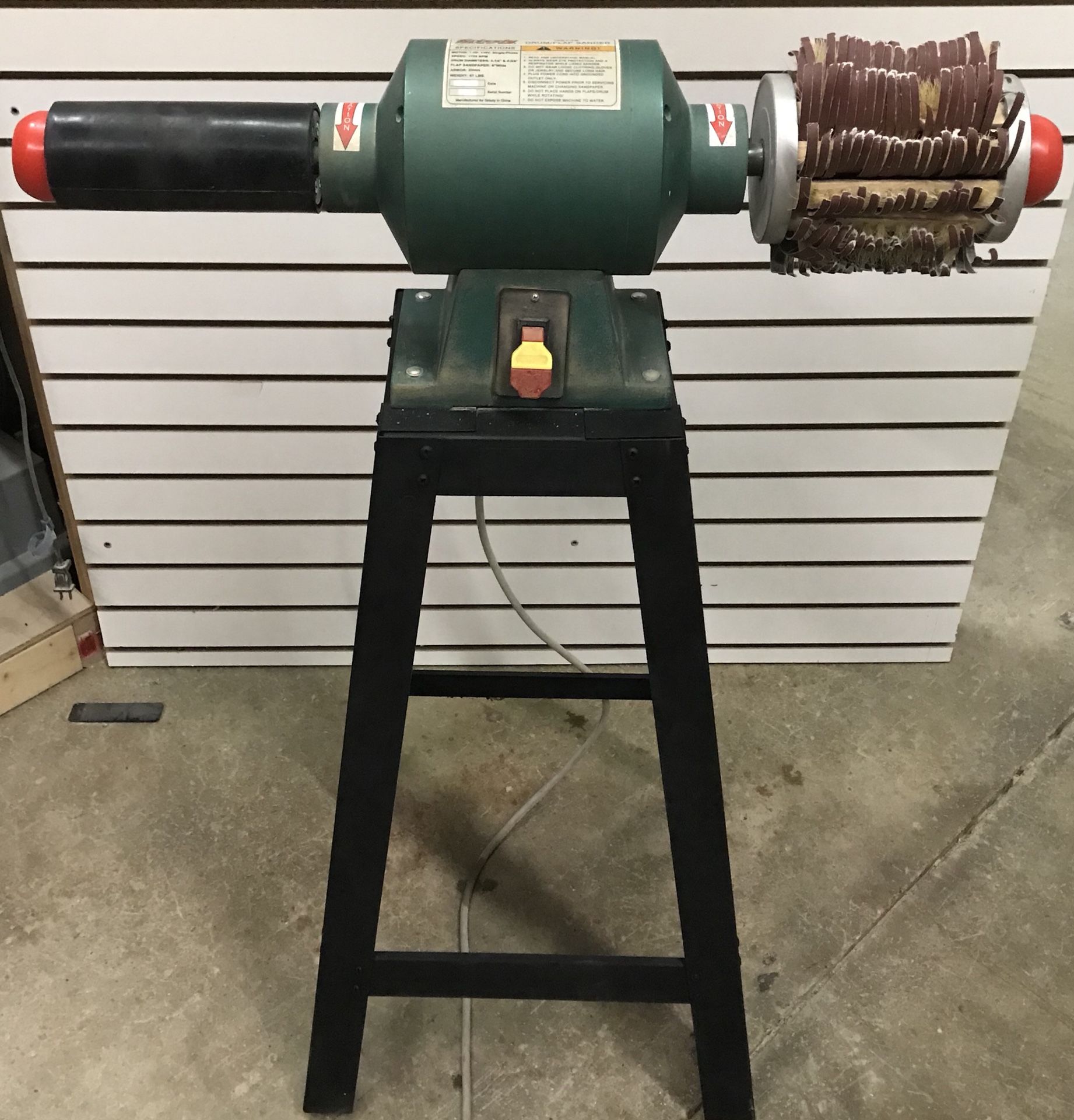 Grizzly Drum / Flap Sander with stand and extras