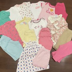 LARGE LOT of Newborn Carter's Onesies Pants, Dresses, Jackets