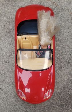 Barbie red best sale convertible car