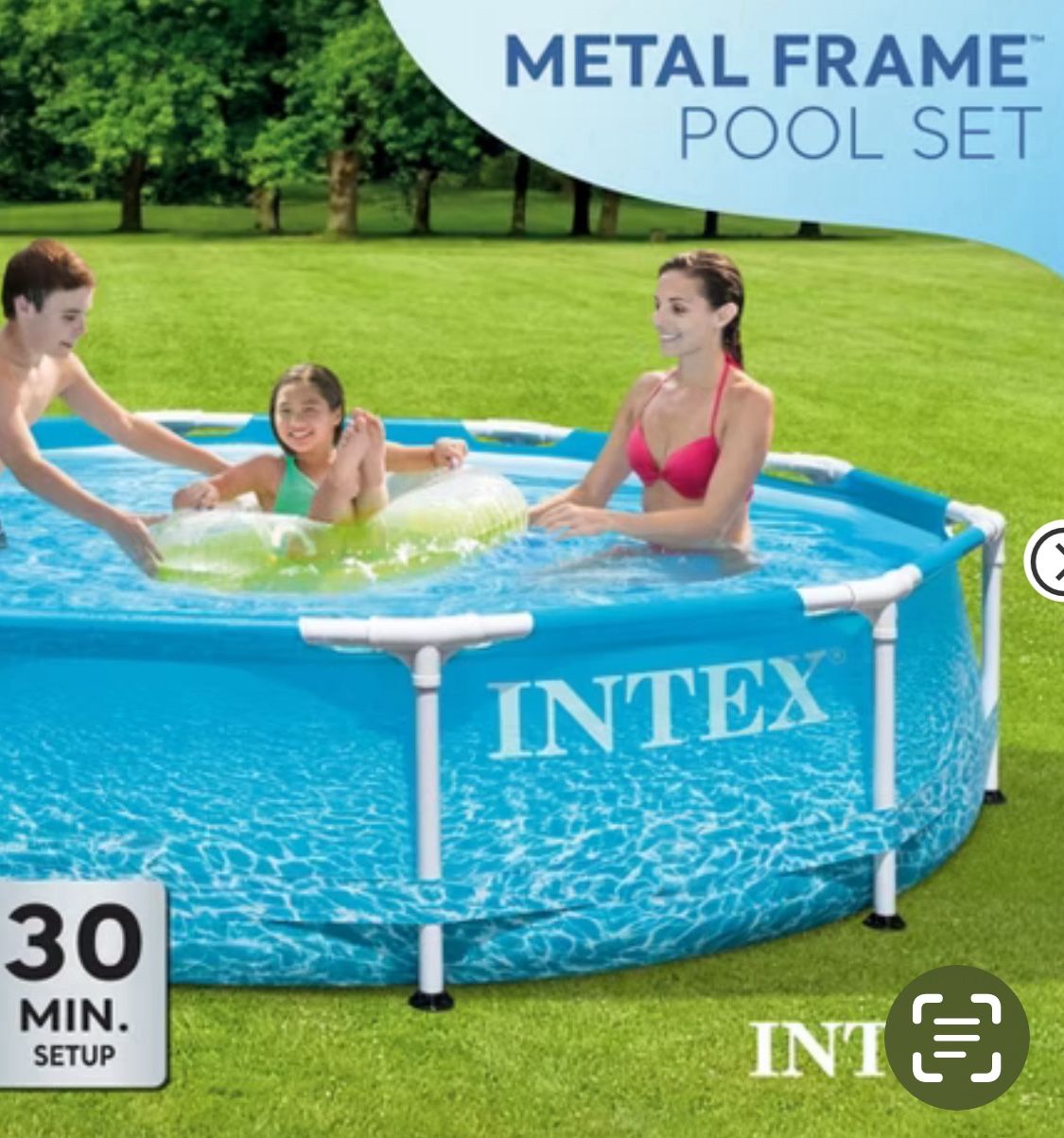 Intex 10x30 Nueva Metal Frame Filtro Incluido