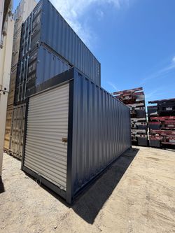20FT SHIPPING CONTAINER – WIND & WATERTIGHT | HEAVY DUTY STORAGE SHED | CONEX BOX (ROLL-UP DOOR)