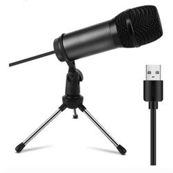 Brand new USB Microphone, USB Condenser Microphones for Computer PC Game Mac & Windows,Professional Plug, Play Studio Microphone for Gaming, Podcast,C