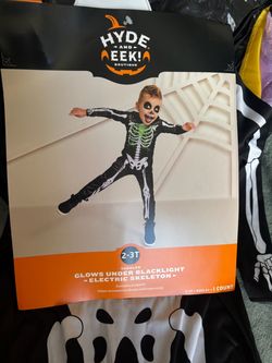 Hyde & EEK Toddler Skeleton Halloween Costume 2-3T