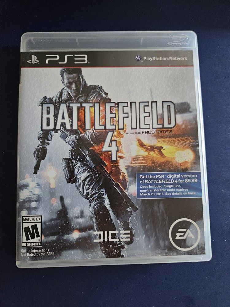 Battlefield 4 Sony PlayStation 3 PS3 Video Game CIB Complete In Box With Manual