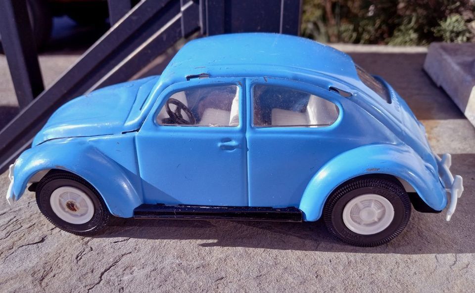 Vintage Tonka V.W. Beetle 52680 Metal Blue Toy Car