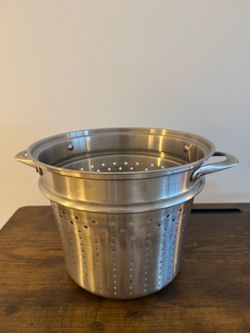 Stainless Steel Pasta/Vegetable Steamer Insert - Silver