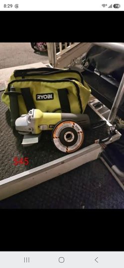 Ryobi Angle Grinder with Tool Bag