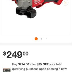 Milwaukee

M18 FUEL 18V Lithium-Ion Brushless Cordless 4-1/2 in./5 in. Grinder with Variable Speed & Paddle Switch (Tool-Only)

