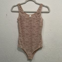 Forever 21 Light Pink Bodysuit - Size Small