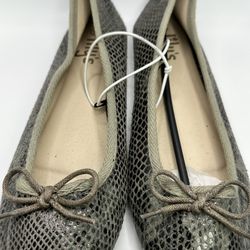 animal print flat ballerinas