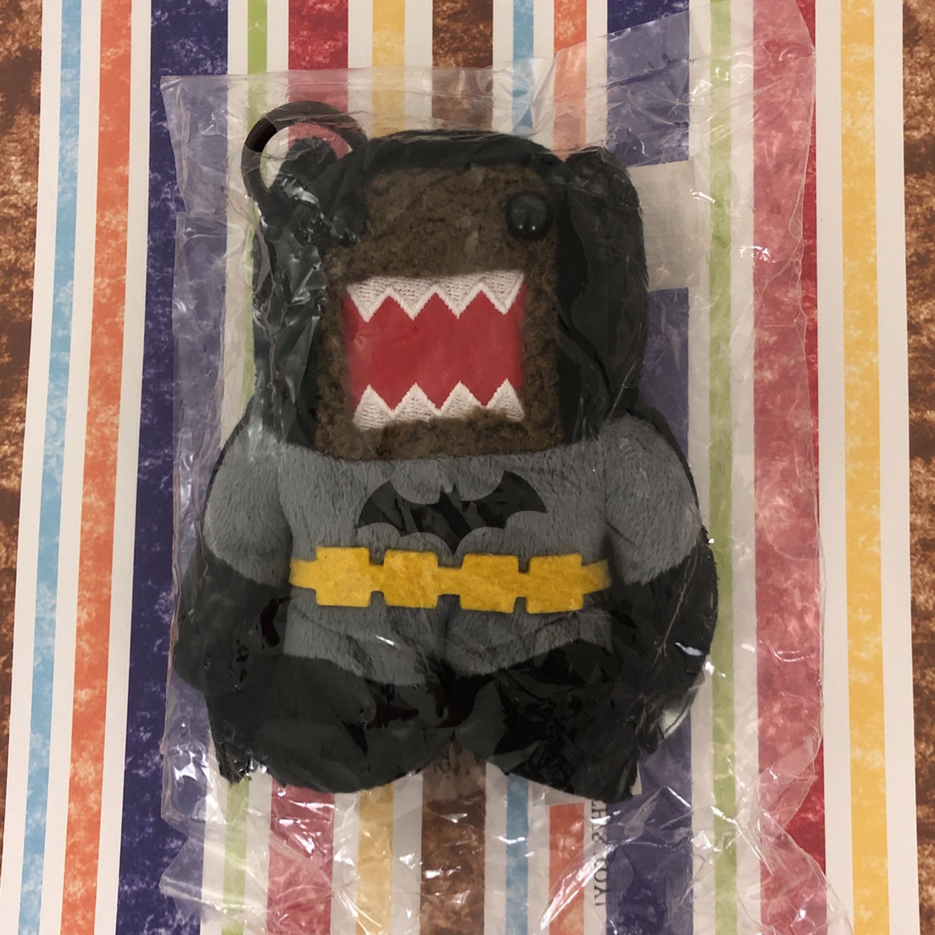 Domo Plush Batman Backpack Toy With Caribiner