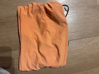 Orange Strapless Bandeau Top