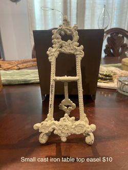 Small Cast Iron Tabletop Easel