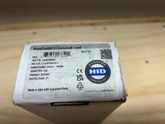 Access Control HID cards (new - open box)