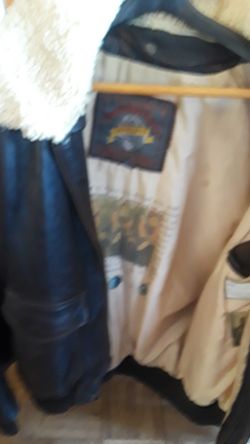 Adventure Bound Bombet leather jacket original owner, bought brand new