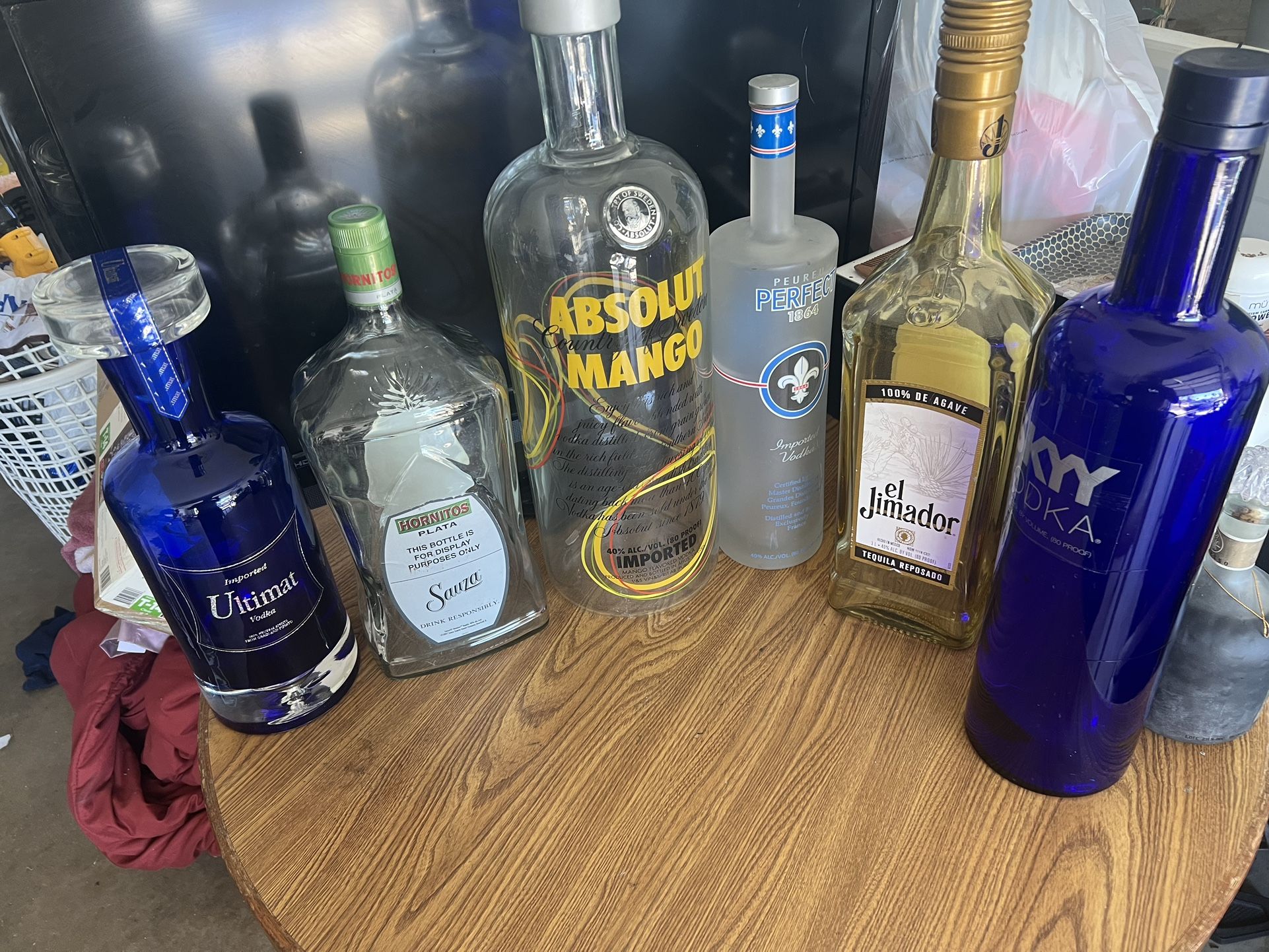 Display Size Bottles Vodka, And Tequila