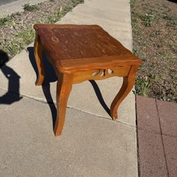 Wood End Table