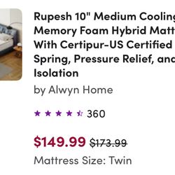 Twin Bed For Sale 