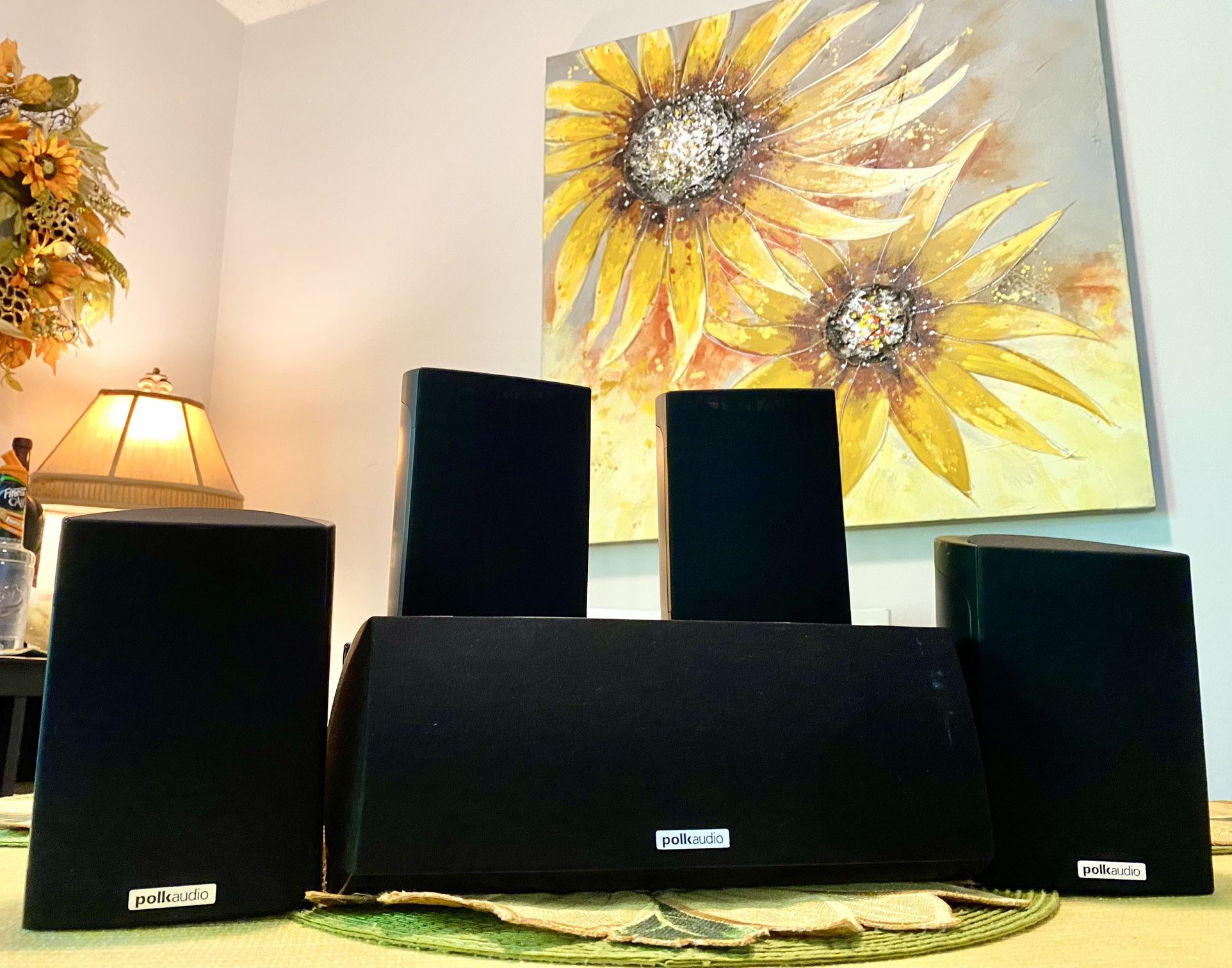 POLK RM-101 5.1 AUDIO-SPEAKER SYSTEM & POWERED SUB-WOOFER