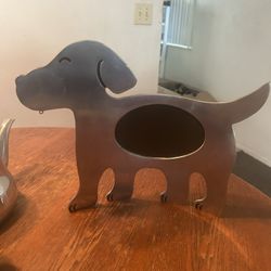 Vintage Metal  Dog Picture Frame
