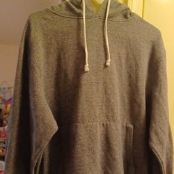 Junior Girls Large Lounge Life Pullover Gray Hoody Sweatshirt 