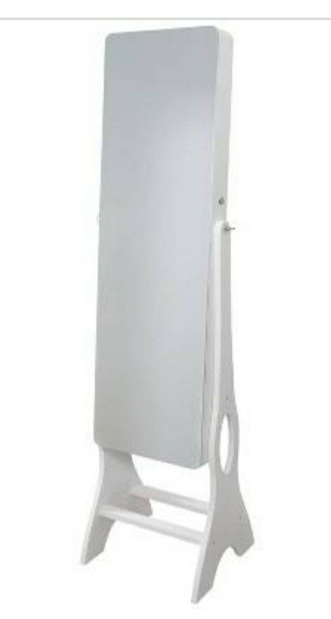 Ruby Cash Mirrored Jewelry Armoire White
(2 Available)