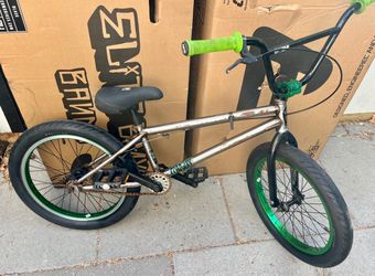 Fit Dan Conway bmx raw finish green parts