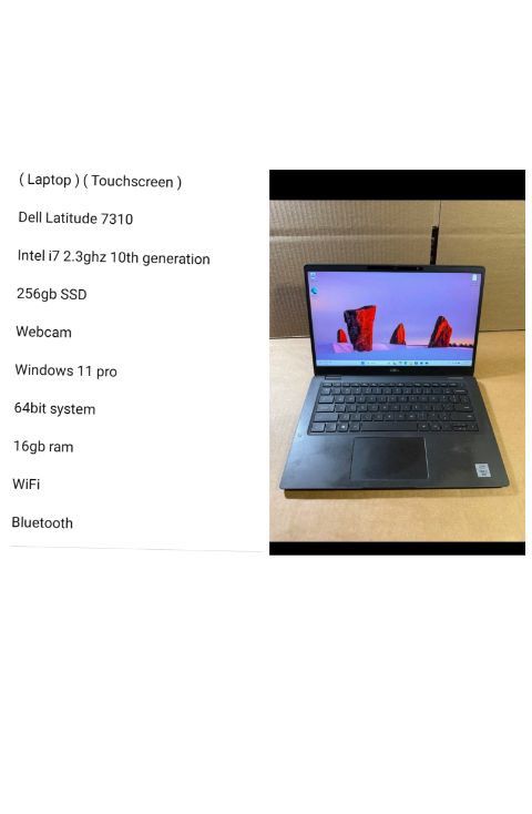 ( Laptop ) ( Touchscreen )
Dell Latitude 7310
Intel i7 2.3ghz 10th generation
Series