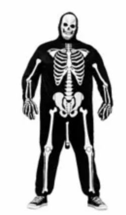 Skeleton jumpsuit 2X