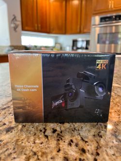 3-Channel 4K Dash Cam - Brand New & Sealed