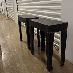 Crocodile Print Side Table