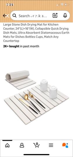 Large dish stone mat