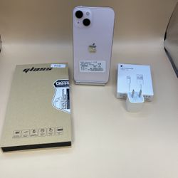 iPhone 13 128GB Pink For Cricket Wireless Excellent Condition Clean Imei Battery Heath 97% + Free Case, Scre Protectors, Charger Bundle!! 