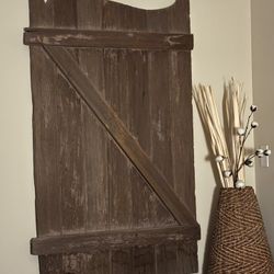 Decorative door used as wall art