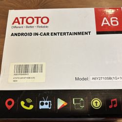 Atoto A6Y2710SB 7” Touchscreen Android In-Car Entertainment