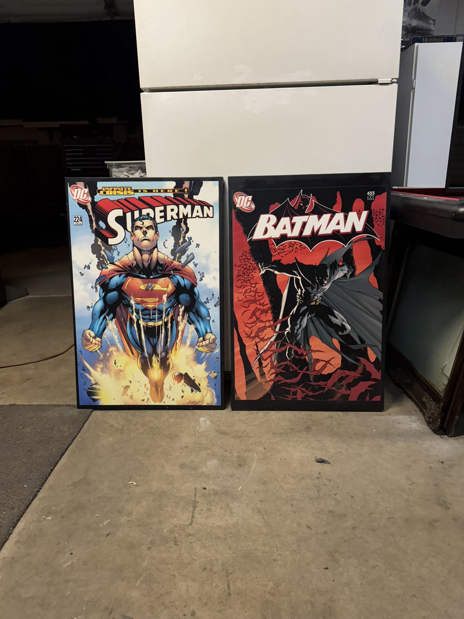 Superman Batman Art Canvas