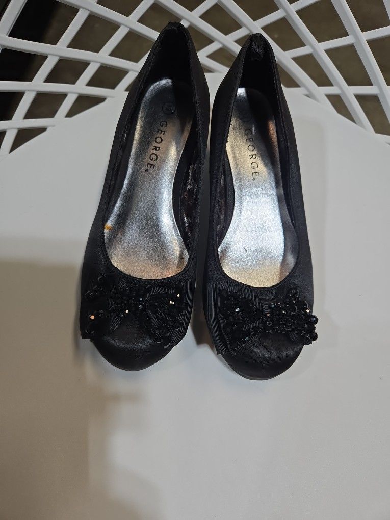 Girls Black Dress Shoes Size 13 Kids