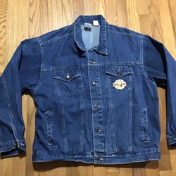 Vintage Disney Denim Jacket Winnie The Pooh Men’s Size Large Execellet Condition 