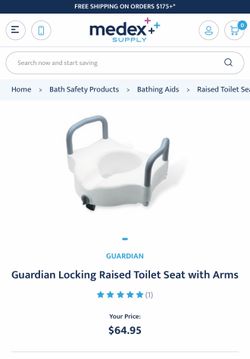 Raised toilet seat