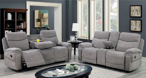 2pc Reclinable Sofa and Loveseat @Elegant Furniture