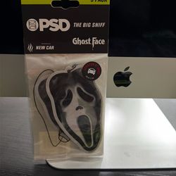 PSD x Ghost Face “The Big Sniff” New Car Scented Air Freshener 3-Pack