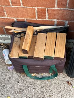 Game Wooden Log with Carrier Bag