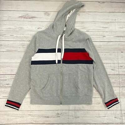 $15.00 Tommy Hilfiger Sport Gray Logo Zip Up Hoodie Sweater Jacket Woman’s Like N